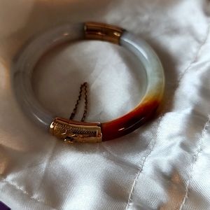 Vintage Jade 14k gold Bracelet